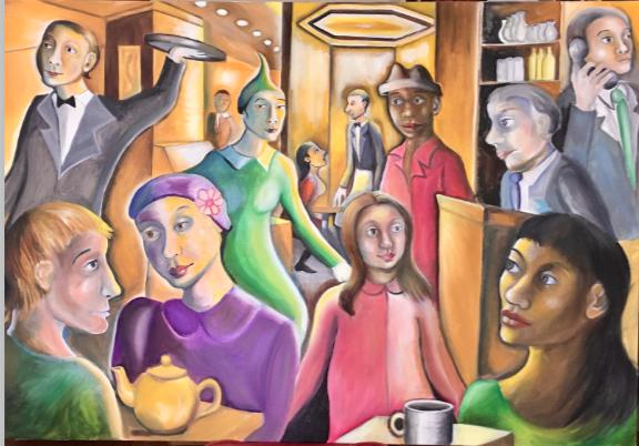 Cafe at Trocadero by Rebecca Vincenzi