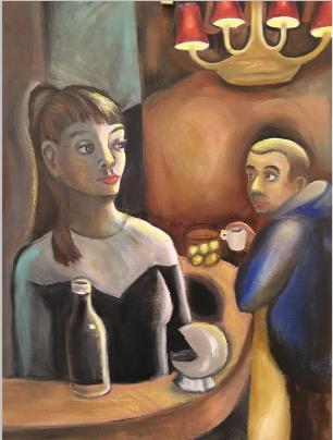 Woman in the Bar by Rebecca Vincenzi